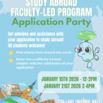*Canceled* Faculty-Led Study Abroad Program Application Party on January 21, 2026